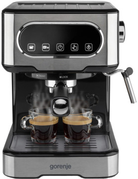 Кофеварка рожковая (эспрессо) Gorenje ESCM15DBK  - Фото  2