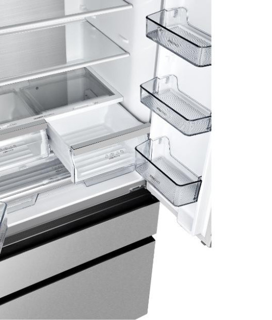 Холодильник з «французькими» дверцятами Gorenje NRM8181UX - Зображення  6