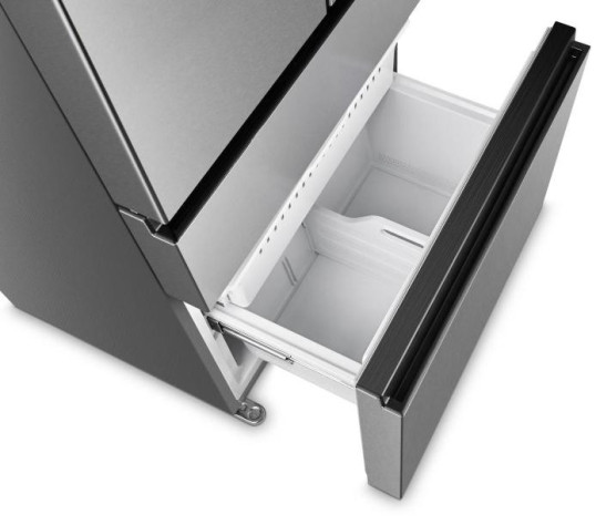 Холодильник з «французькими» дверцятами Gorenje NRM8181UX - Зображення  4