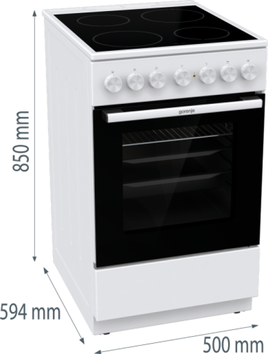 Плита електрична Gorenje GEC5B41WG - Зображення  18