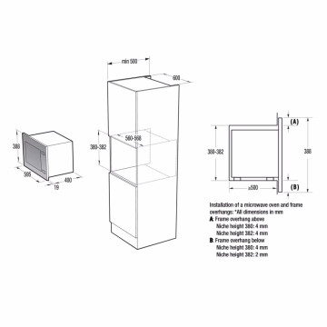 Мікрохвильова піч вбудована Gorenje BM251M2BG  - Зображення  6