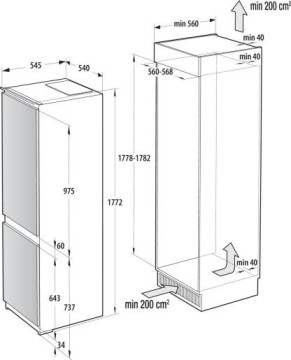 Холодильник вбудований Gorenje NRKI517E61WF  - Зображення  17