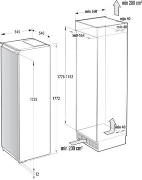 Холодильник вбудований Gorenje RI517E62WF  - Зображення  7