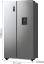 Холодильник Side-by-Side Gorenje NRR9185EAXLWD - Зображення  6