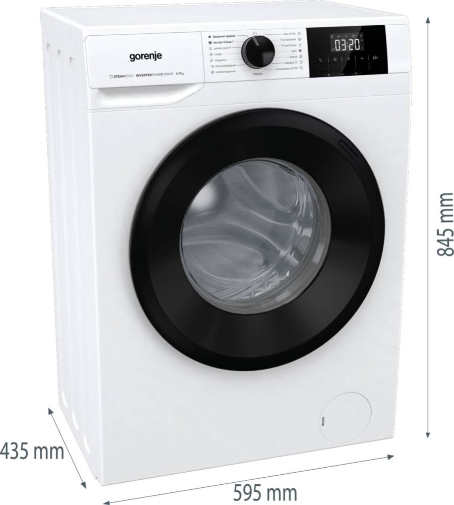  Стиральная машина GORENJE W3NGPI72SBS/UA 