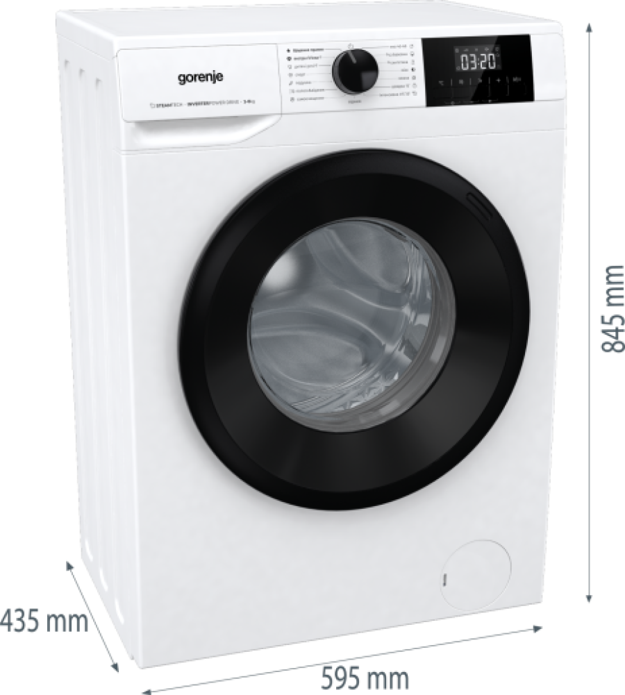  Пральна машина GORENJE W3NGPI62SBS/UA 