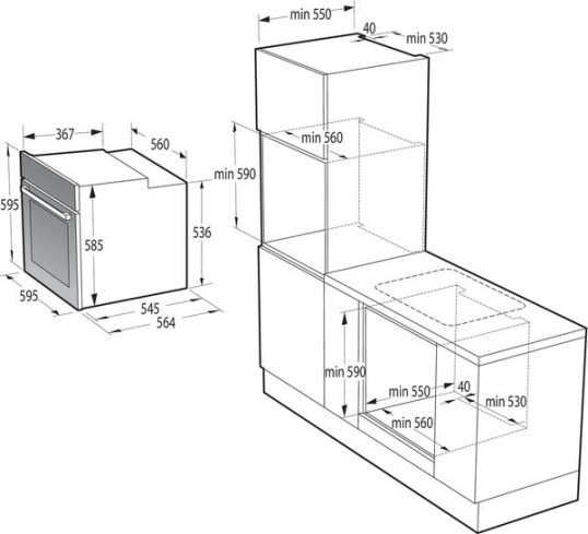 Духова шафа електрична Gorenje BOS 6737 E06WG - Зображення  2