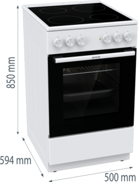 Плита електрична Gorenje GEC5A61WG  - Зображення  15