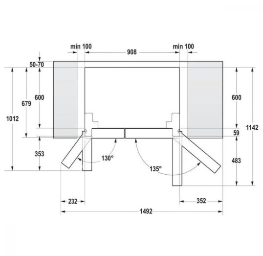 Холодильник Side-by-Side Gorenje NRS 9 EVX - Зображення  3