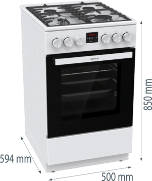 Плита газова Gorenje GGI5C21WF-B  - Зображення  7