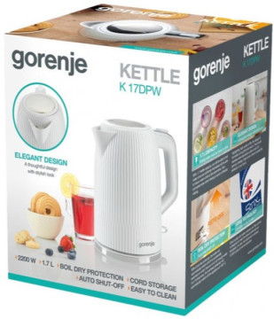 Електрочайник Gorenje K17DPW - Зображення  5