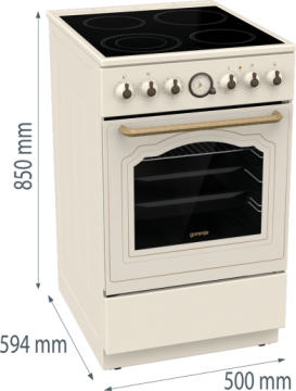 Плита електрична Gorenje GECS5B70CLI  - Зображення  5