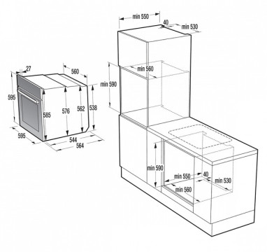Духова шафа електрична Gorenje BSA6138B  - Зображення  11