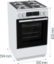 Плита комбінована Gorenje GKS5C73WF  - Зображення  1