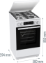 Плита комбінована Gorenje GKS5C72WF  - Зображення  2