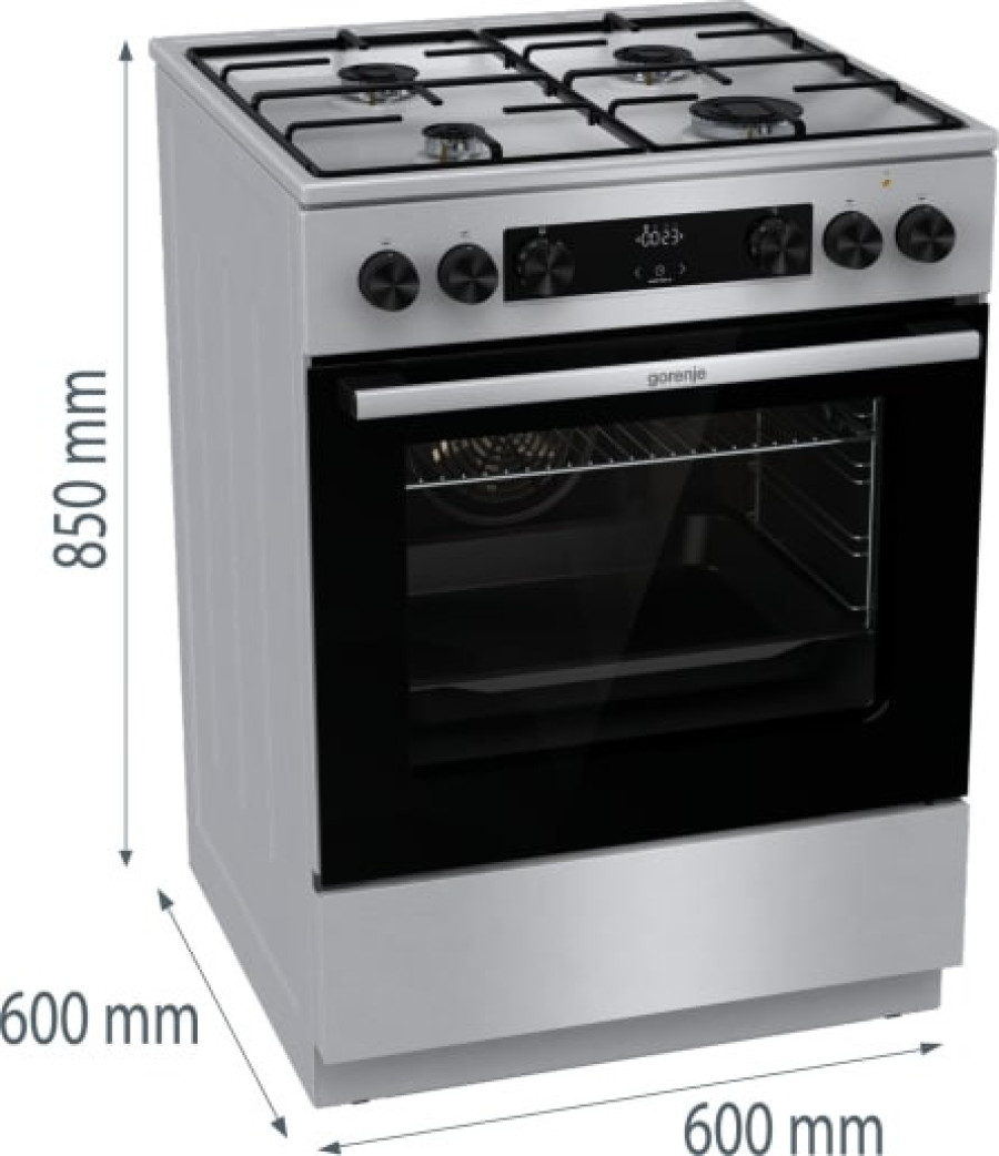  Плита комбінована Gorenje GKS6C70XJ 