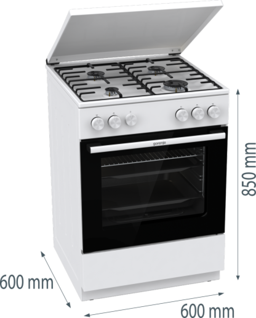  Плита газова Gorenje GG6A11WH 