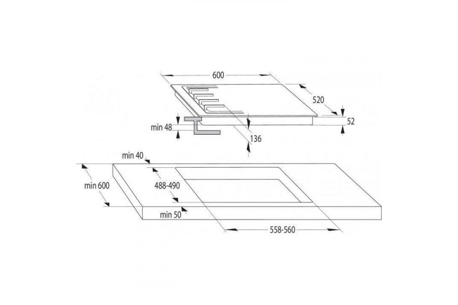  Варильна поверхня газова Gorenje G641XHC 