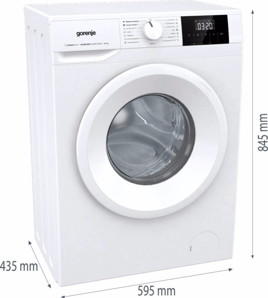  Пральна машина Gorenje WNGPI72SBS/UA 