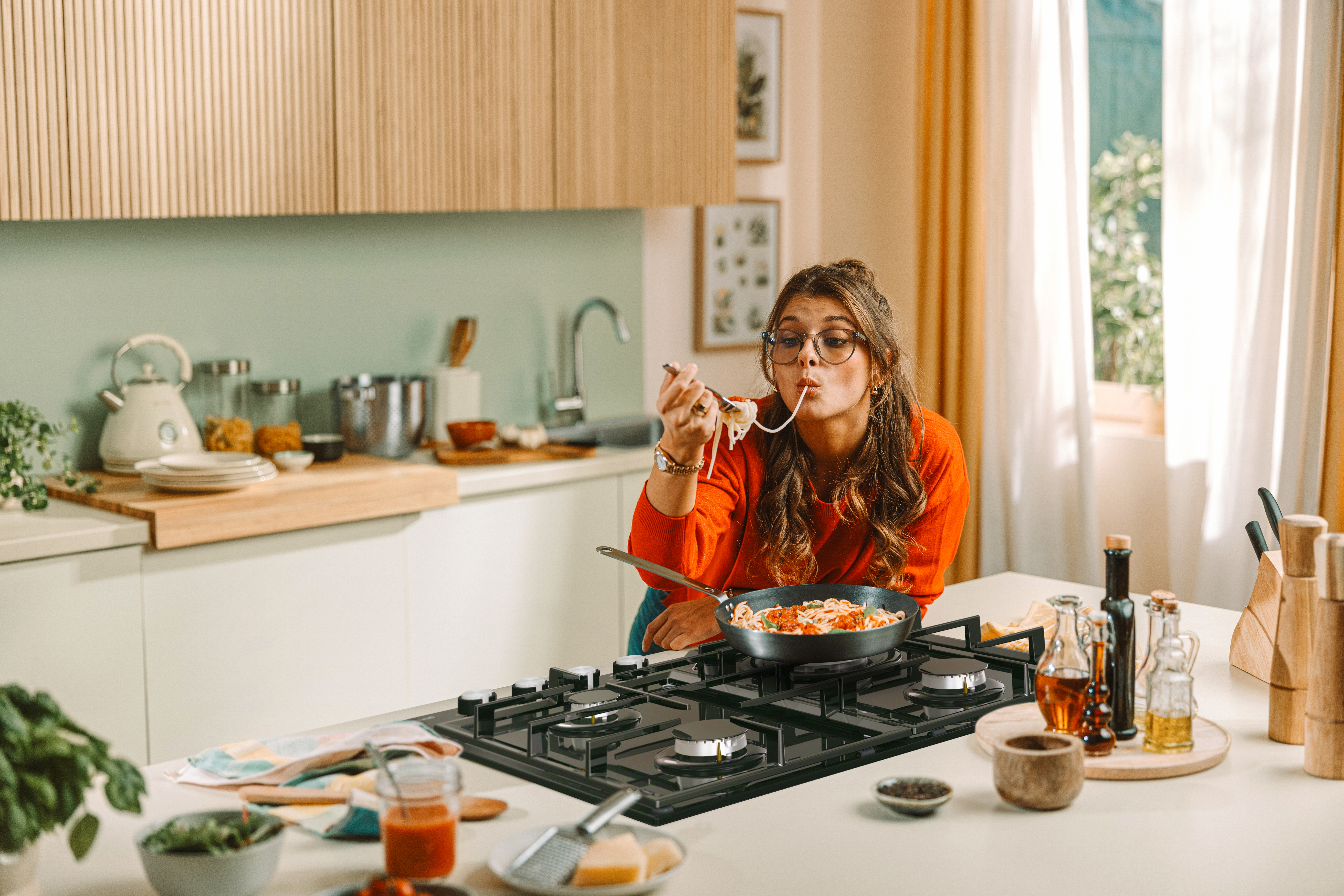 Banner Gas on glass WOK